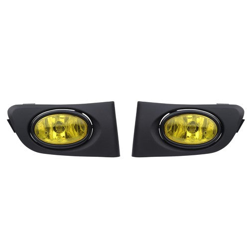 Yellow Lens Front Driving Fog Light Kit Harness for 2001-2003 for Honda Civic