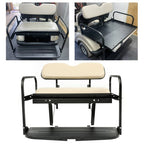 Flip Rear Back Seat Kit with Beige Cushion for Yamaha Drive G29 2007 2016