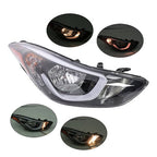 For 2014 2015 2016 Hyundai Elantra Headlights Assembly Left Right Pair w/ Bulbs