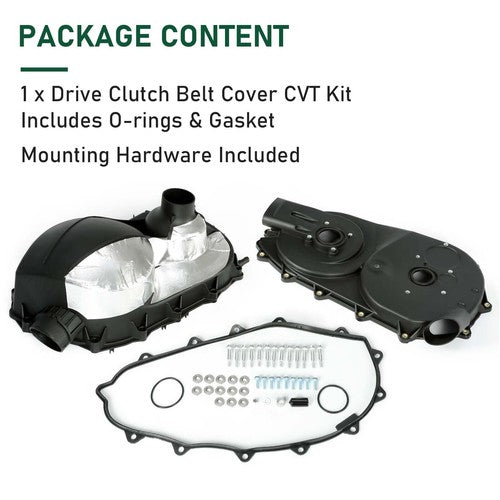 For Can Am Maverick 1000R Drive Clutch Belt Cover CVT Kit Belt Box Set 2014-2020