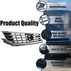 Front Chrome Grille Assembly for 2020 2021 2022 for Volkswagen for VW Passat