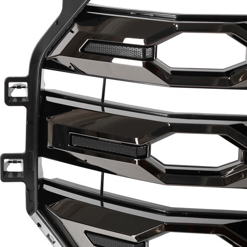 Front Bumper Grill Electroplated Black for Toyota Tundra Platinum 2022-2024