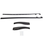 ZR1 Style ABS Side Skirts Rocker Panels Mud Flaps for Corvette C6 Z06 Wide 2005-2013