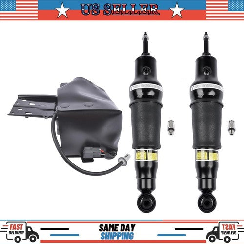 2 Air Suspension Shock Absorber + 1 Compressor For Infiniti QX56 2011-2013 Rear