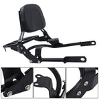 For Bonneville T100 T120/Black 2016-2024 Backrest Sissy Bar w/ Luggage Rack USA