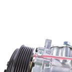 AC Compressor with 6-Groove Pulley for Sanden SD7 Style Serpentine Belt HC5005BK