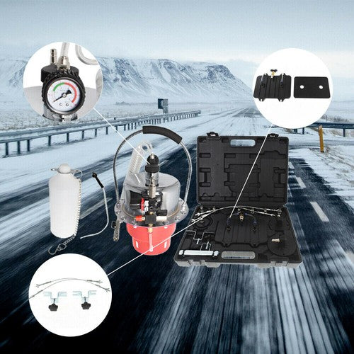 Portable Pneumatic Air Pressure Brake Kit and Clutch Bleeder Valve System Kit
