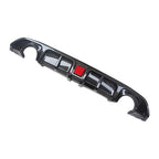 Rear Bumper Diffuser Lip Carbon Style with LED Light for Infiniti Q60 2017-2022