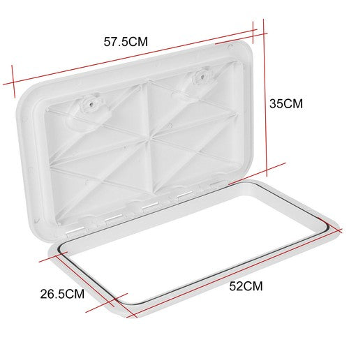 2Pk Deck Marine Access Hatch with Lid 24 x 14 for Boat Marine Caravan RV