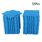 55PCS 12 x 12in Interlocking Drainage Floor Tiles Modular Interlocking Tile Blue