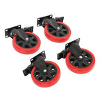 Caster Wheels, Heavy Duty 6 Inch Casters Set of 4, Locking Swivel Casters Wheels