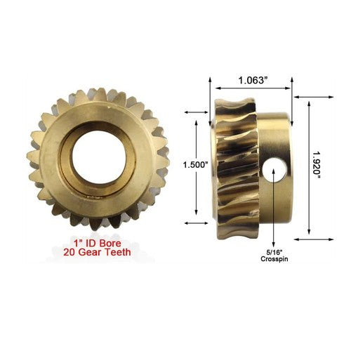 Snowblower Auger Gear ST824 52402600 524026 924082 52422700 924050 058069