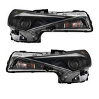 Headlights Replacement For Hyundai Elantra 2021-2022 LH+RH Clear Black Halogen