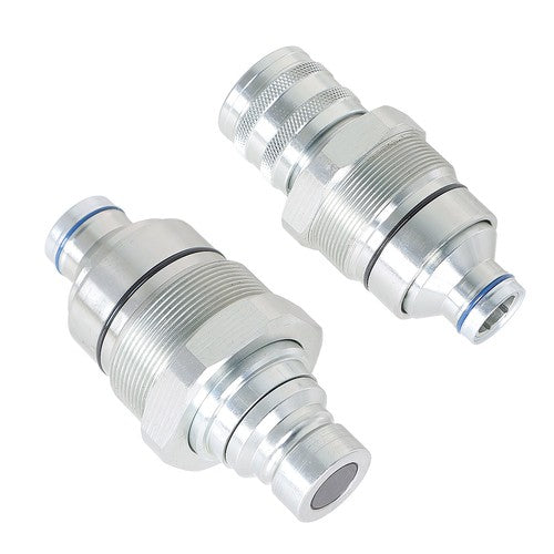 Male Female Flat Face Coupler Kit For Bobcat Loader Excavator 7246790 6667807