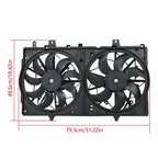 620-472 Radiator A/C Condenser Cooling Fan For Nissan Rogue/X-Trail 2014-2020