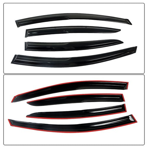 4x Window Visors Rain Guards Vents Smoke For Hyundai Elantra 2017 2018-2020