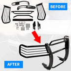 Black Brush Grille Guard with Hardware for 2002 03 04 05 Ford Explorer 4 Door
