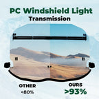 Front Flip Windshield Scratch Resistant 2-IN-1 For Can-Am Maverick X3 2018-2025
