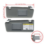 LH + RH Sun Visors Gray 74320-35C10-B0 Fit For Toyota Tacoma 2005-2015 2PCS New