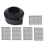 L-shaped 33FT Garden Edge Lawn Grass Stone Isolation Strip 50pc Anchoring Spik