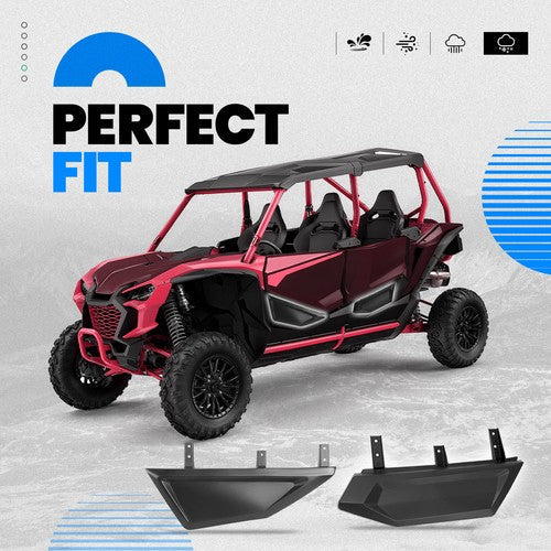Black Plastic Front Plus Rear Lower Door Panel For Honda Talon 1000x 4 2020-2024