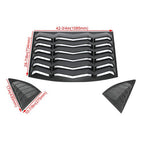 Rear Side Window Louvers Cover for 2010-2015 2011 2012 2013 2014 2015 Chevy Camaro