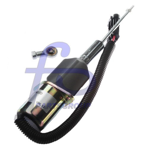 Fuel Shutoff Solenoid RE53507 for John Deere 4955 4560 4760 4960 644G Loader 12V