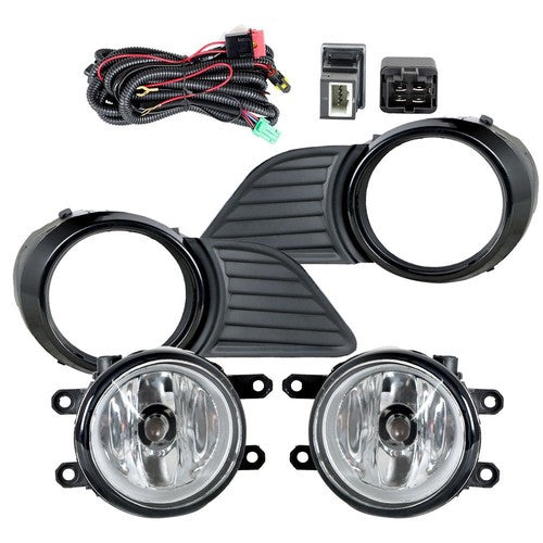 Driver+Passenger Side  Fog Lights w/Bulbs+Wiring For Toyota Sienna LE 3.5L 11-17