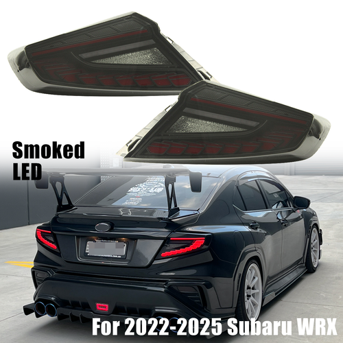 VB# S4 LED Brake Tail Light Smoked w/Turn Signal for 2022-2025 for Subaru WRX