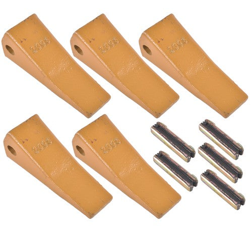 23 230 Series 230S Bucket Teeth with 23TF/23FP Flex Pins for Excavator 5 Piece