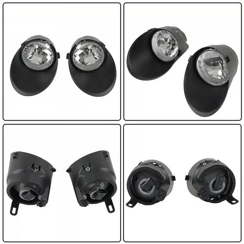 Pair Clear Fog Light w/ cover LH RH for 2007-13 for Toyota Tundra for Sequoia