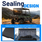 Smoked Windshield for Kawasaki Mule Pro FXT DXT Tinted Rear Windshield