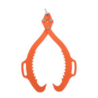 Heavy Duty Claw Hook 2 Claw Timber Log Lifting Tongs For Lumber Skidding 32 Inch