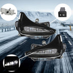 Right+Left Side For 17-19 Toyota Corolla LE Fog Lights Assembly w/ Wiring+Switch