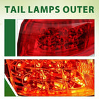 Tail Lights Rear Brake Lamp Outside LH RH Pair for 2016-2018 for Honda HRV