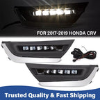 LED DRL Daytime Running Fog Lamp for Honda CRV CR-V 2017-2019