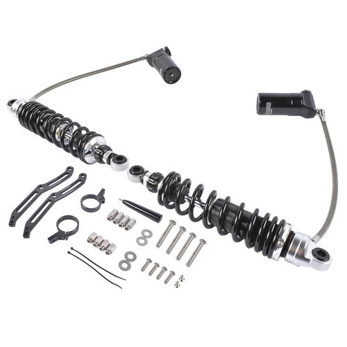 Adjustable Rear Suspension Shocks Remote Reservoir for Harley Road Glide 2014-24