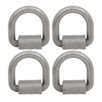 4 Pack 3/4" Heavy Duty Weld On Forged D Rings with Welding Clips, 26,500 lbs