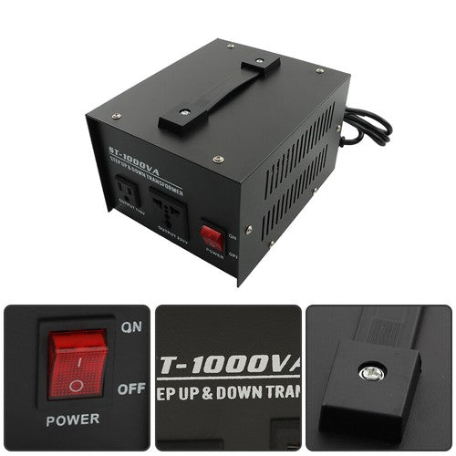 1000W Voltage Converter Transformer Step Up/Down 110v to 220v/220v to 110v New