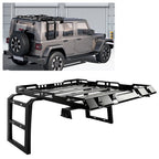 Roof Rack Luggage Carrier Cargo for Jeep Wrangler JK 07 18 2 Side Ladders 330 Lb
