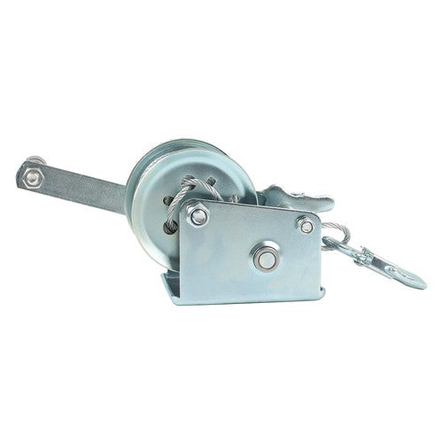 600 lbs Steel Cable Hand Winch Crank Gear Winch Atv Boat Trailer Heavy Duty