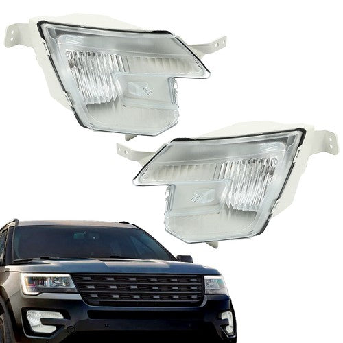 Halogen Fog Light Lamp for 2016 2019 Ford Explorer Driver Passenger Side