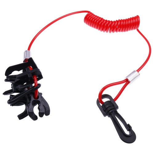 11 Key Safety Stop Switch Lanyard For Yamaha Tohatsu Honda Boat Motor Outboards