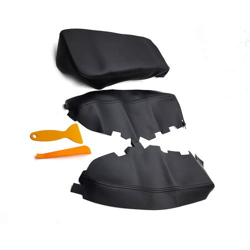 Door Panel Center Console Lid Armrest Cover Black for Toyota Avalon 2013 2018