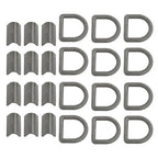 Heavy Duty 3/8" Weld-On D Rings 5000 lbs MBS 12 Pack for Trailers & ATVs