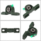6PCS UCP201-8 Pillow Block Bearing 1/2" Bore 2 Bolt Cast Iron Base Self-Aligning