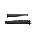 Black Straight Spring Loaded Mud Flap Hanger 2.5" Bolt Spacing,30" Length