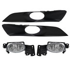 Fit Honda Accord Crosstour 3.5L 2010-2012 Front Bumper Fog Lights Lamp W/Bezel