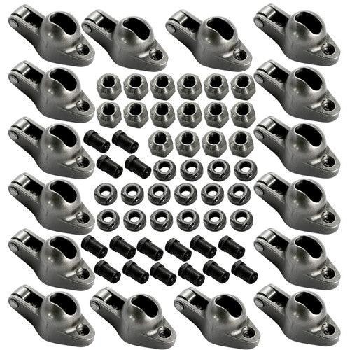 1.6 Ratio 3/8" Steel Roller Rocker Arms for Small Block Chevy 262-400 1955-1986