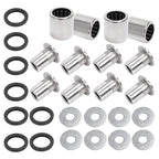 Silvery A Arm Bushing Bearing Shaft Kit for Kawasaki KFX400 Suzuki LTZ400 Z400